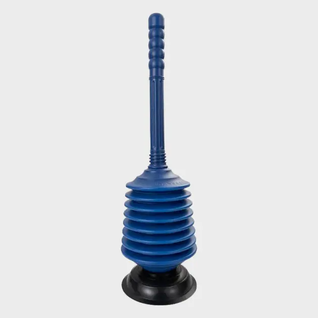 Toilet pump blue