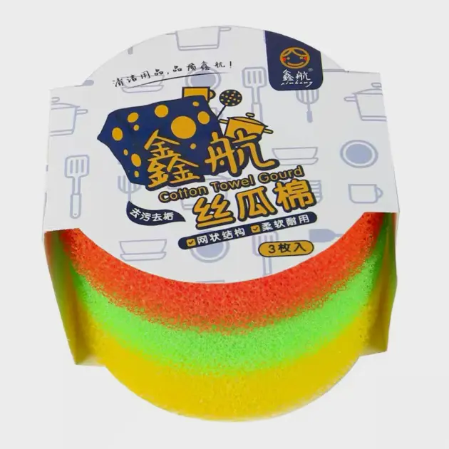 Sponge scouring pad