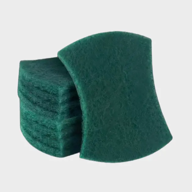 10pcs Yellow # Sponge scouring pad