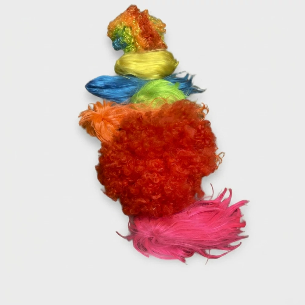 Fan wig (mixed color 100pcs)